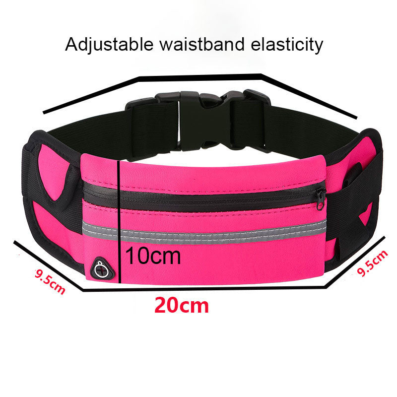 【READY STOCK】Sports Waist Bag | Waterproof Fanny Pack with Adjustable Strap | Fitness Jogging Belt for Phone & Keys 运动腰包