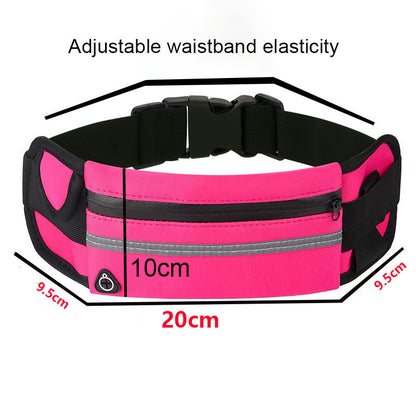 【READY STOCK】Sports Waist Bag | Waterproof Fanny Pack with Adjustable Strap | Fitness Jogging Belt for Phone & Keys 运动腰包