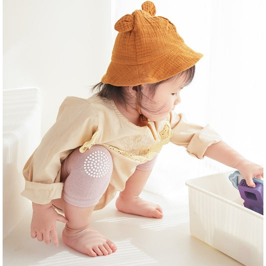 [Ready Stock] Baby Knee Pads for 0–3 Age Cotton Anti-Slip Cartoon Animal Design Toddler Safety Crawling Protector-KS081