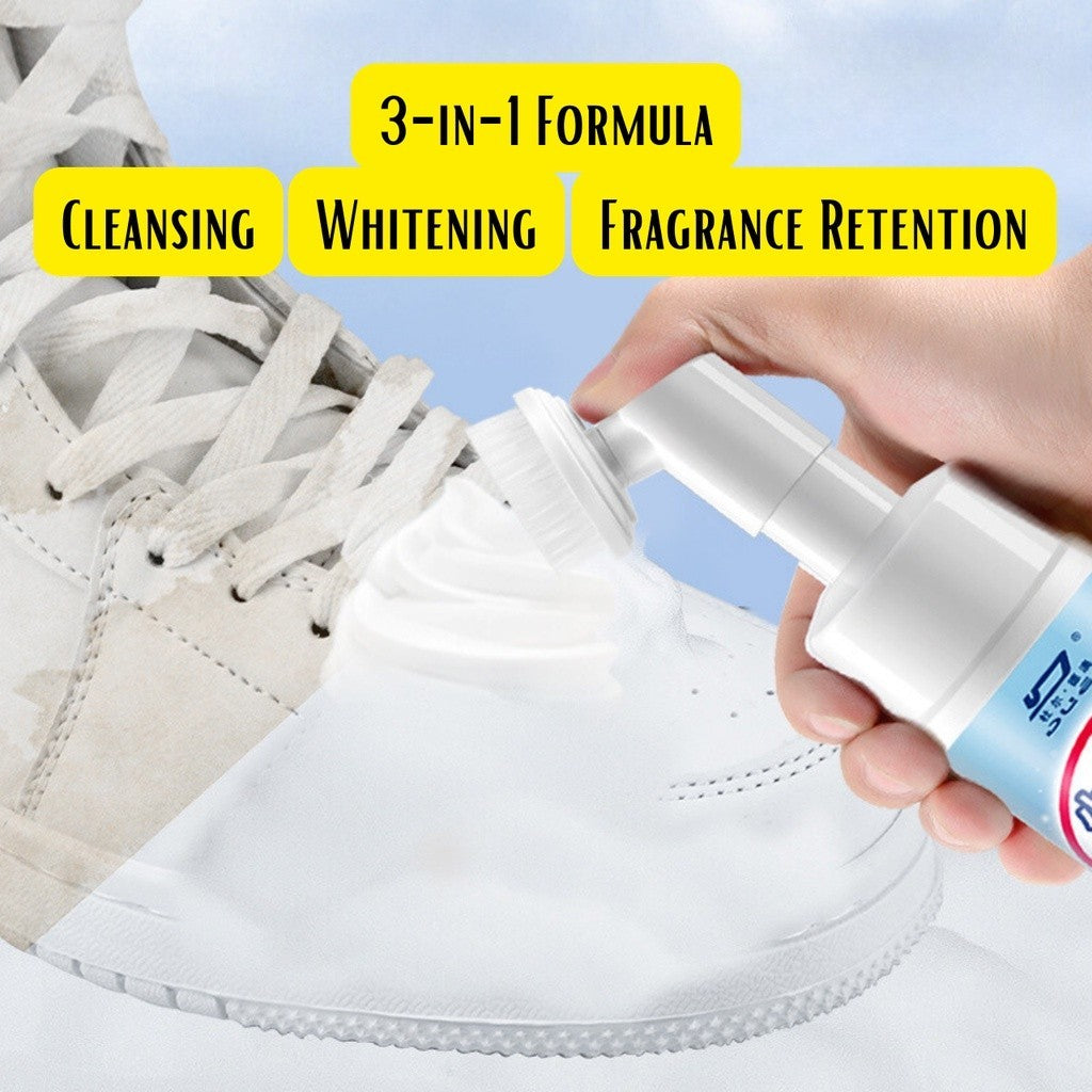 【READY STOCK】Pencuci Kasut Putih | White Shoe Cleaner | Shoe Cleaning Foam | Whitening & Stain Remover for Shoes 小白鞋清洗剂