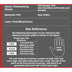 【READY STOCK】1 Pair Fashionable Household Cleaning Gloves | Stylish Waterproof Dishwashing Gloves 家务手套