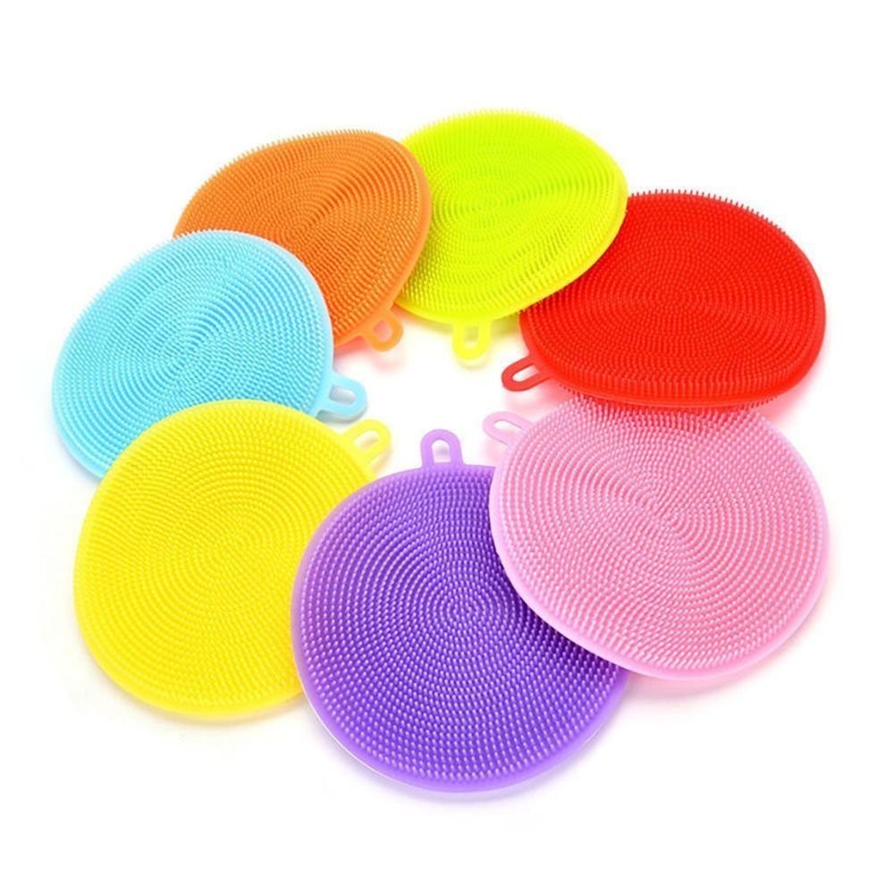 【READY STOCK】Silicone Dishwashing Brush – Non-Scratch Kitchen Scrubber, Heat-Resistant, Quick Foaming 硅胶洗碗刷
