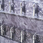 【READY STOCK】Wall-Mounted Rotating Suction Cup Hook | No-Drill Multi-Hook Hanger for Kitchen Bathroom Storage | 强力吸盘联排挂钩