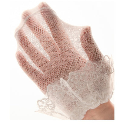[Ready Stock] 0-3 Age Baby & Kids Lace Socks – Thin Cotton Breathable Ankle Socks for Girls-KS080