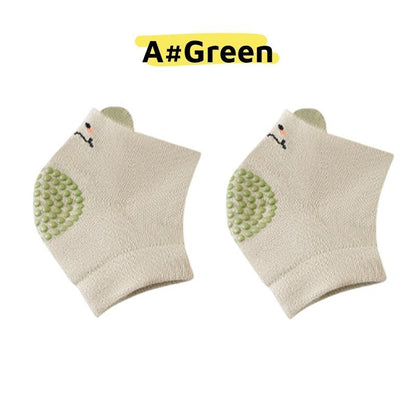 [Ready Stock] Baby Knee Pads for 0–3 Age Cotton Anti-Slip Cartoon Animal Design Toddler Safety Crawling Protector-KS081