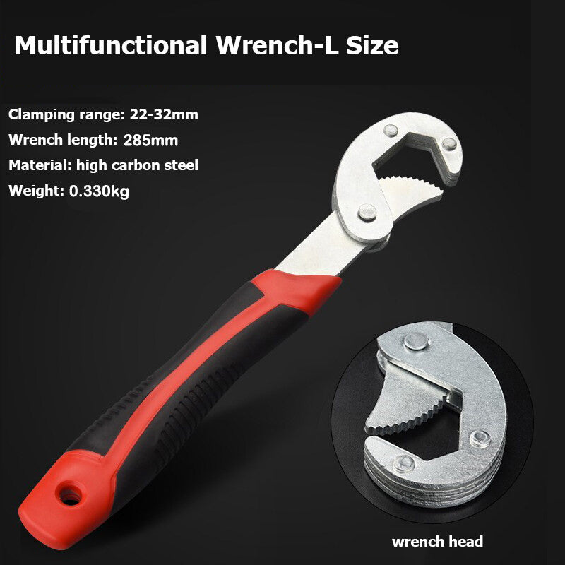 【READY STOCK】Multifunction Adjustable Universal Wrench | All-in-One Spanner Tool for Home DIY & Car Repair 多功能扳手