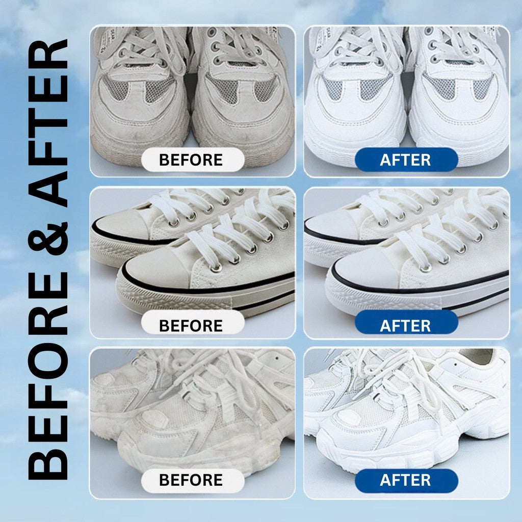 【READY STOCK】Pencuci Kasut Putih | White Shoe Cleaner | Shoe Cleaning Foam | Whitening & Stain Remover for Shoes 小白鞋清洗剂