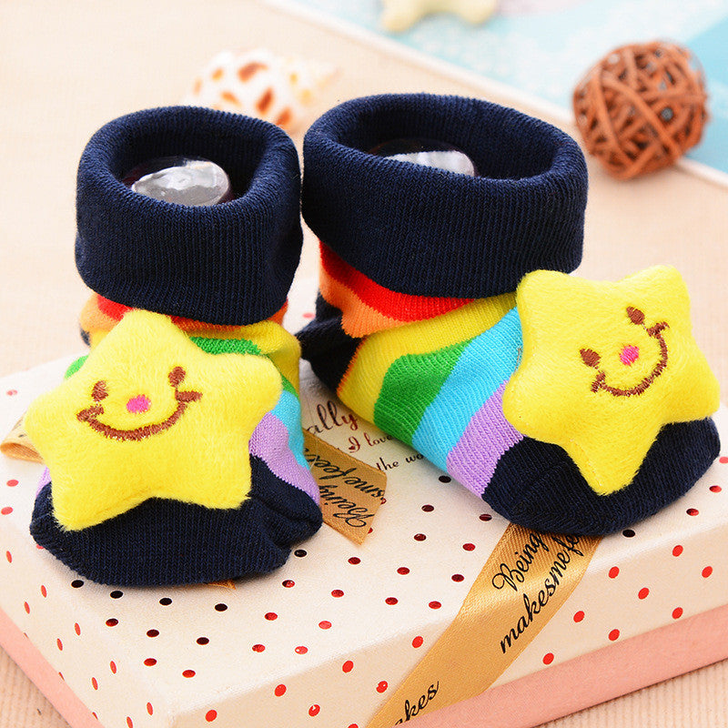 [Ready Stock] 3D Cartoon Anti-Skid Baby Socks – Non-Slip Soft Socks for Baby Cute Toddler Cotton Socks-KS083