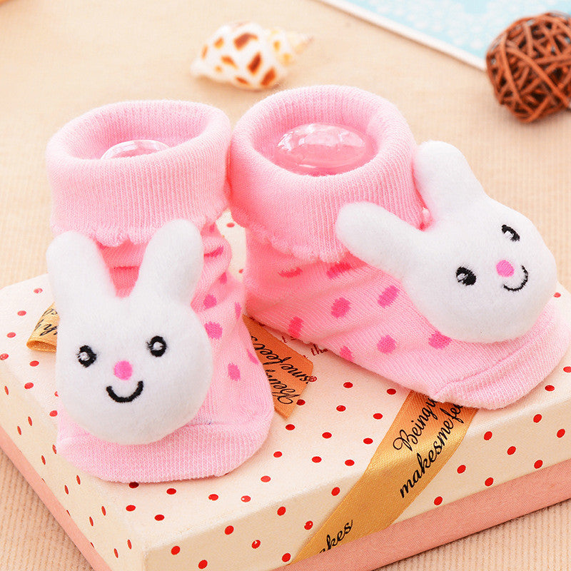 [Ready Stock] 3D Cartoon Anti-Skid Baby Socks – Non-Slip Soft Socks for Baby Cute Toddler Cotton Socks-KS083