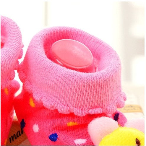 [Ready Stock] 3D Cartoon Anti-Skid Baby Socks – Non-Slip Soft Socks for Baby Cute Toddler Cotton Socks-KS083