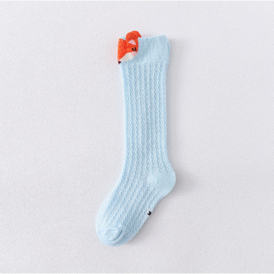 [Ready Stock] Baby Non-Slip Cotton Socks - Cartoon Animal Design Toddler Anti-Skid Walking Socks-KS082