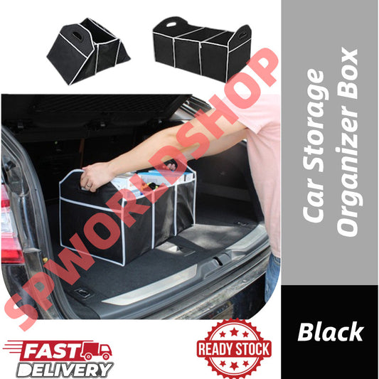 【READY STOCK】Car Storage Organizer Box | Foldable Multi-Functional Trunk Organizer 车载收纳置物箱