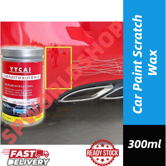 【READY STOCK】Car Scratch Remover Wax 300ml – Car Paint Care Polish & Repair | Restore Shine, Remove Light Scratches汽车划痕蜡