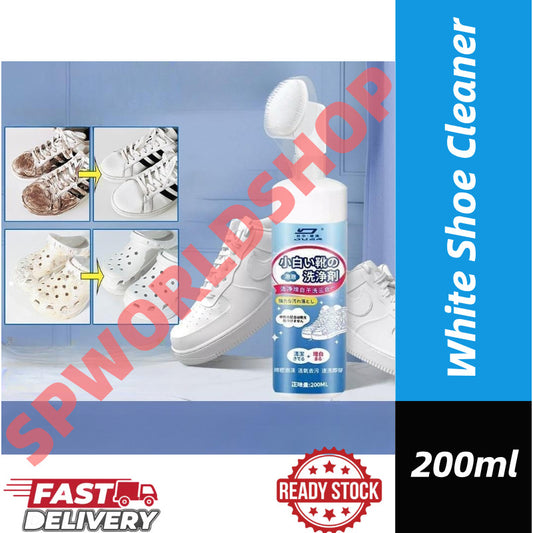 【READY STOCK】Pencuci Kasut Putih | White Shoe Cleaner | Shoe Cleaning Foam | Whitening & Stain Remover for Shoes 小白鞋清洗剂