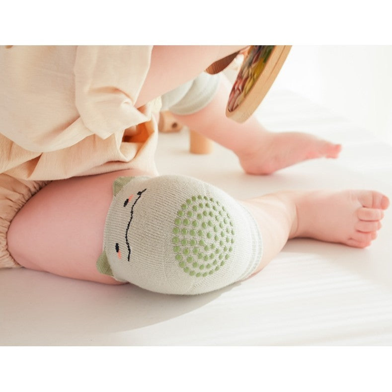 [Ready Stock] Baby Knee Pads for 0–3 Age Cotton Anti-Slip Cartoon Animal Design Toddler Safety Crawling Protector-KS081