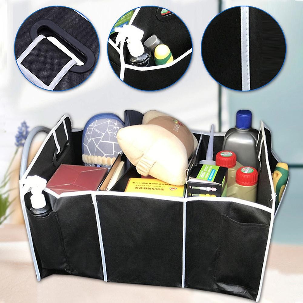 【READY STOCK】Car Storage Organizer Box | Foldable Multi-Functional Trunk Organizer 车载收纳置物箱