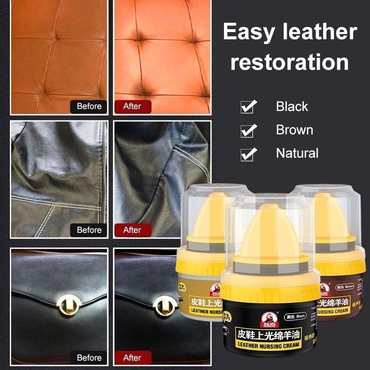 【READY STOCK】Leather Nursing Cream | Nourishing & Glossy Conditioner for Leather Shoes | Anti-Crack Shoe Oil 皮鞋上光绵羊油