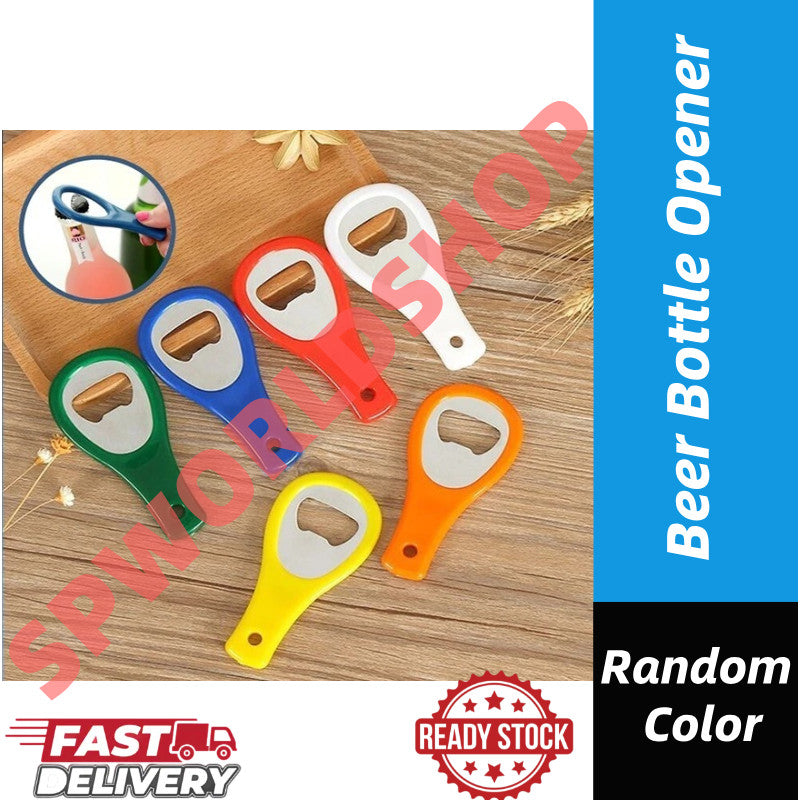 【READY STOCK】Beer Bottle Opener Stainless Steel | Easy Grip Cap Remover | Multifunction Bar Tool 开瓶器