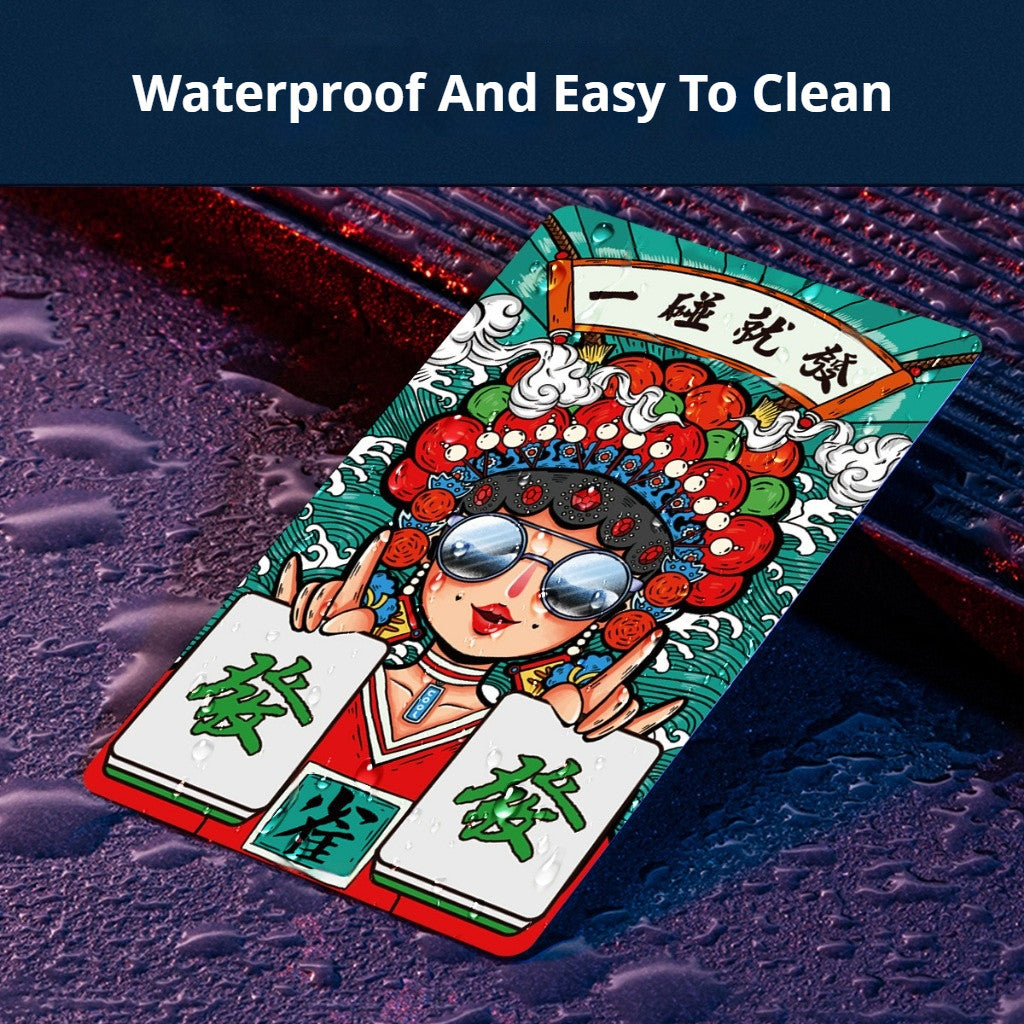 Social & Essential [POKER STYLE] 指尖博弈 | 创意防水塑料麻将：随行轻便，聚会焦点 144pcs Portable Mahjong Deck | Durable & Washable Design
