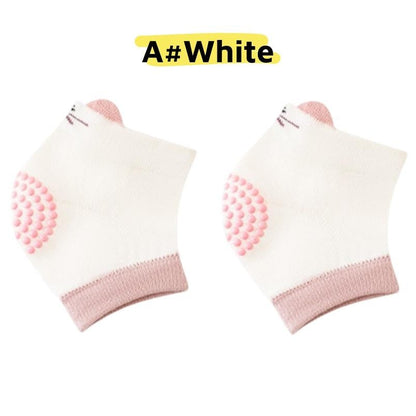 [Ready Stock] Baby Knee Pads for 0–3 Age Cotton Anti-Slip Cartoon Animal Design Toddler Safety Crawling Protector-KS081