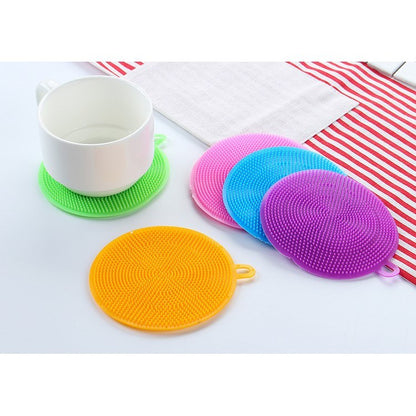 【READY STOCK】Silicone Dishwashing Brush – Non-Scratch Kitchen Scrubber, Heat-Resistant, Quick Foaming 硅胶洗碗刷