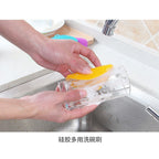 【READY STOCK】Silicone Dishwashing Brush – Non-Scratch Kitchen Scrubber, Heat-Resistant, Quick Foaming 硅胶洗碗刷