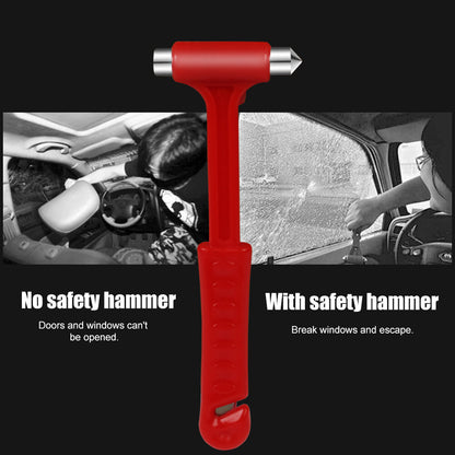 【READY STOCK】2-in-1 Car Safety Hammer & Seat Belt Cutter | Window Breaker + Belt Cutter for Vehicle Safety 汽车安全锤