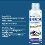 White Sneaker Foam Cleaner｜No Scrub, No Rinse Shoe Cleaning Mousse – For Sneakers, Canvas & Sports Shoes 小白鞋泡泡慕斯清洗剂