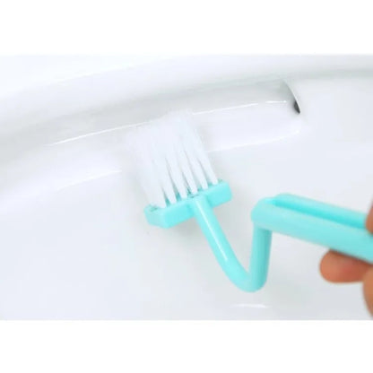 【READY STOCK】V-Shaped Toilet Brush | Deep Corner Cleaning Bathroom Scrubber | Gap Cleaner for Toilet Bowl V型马桶刷