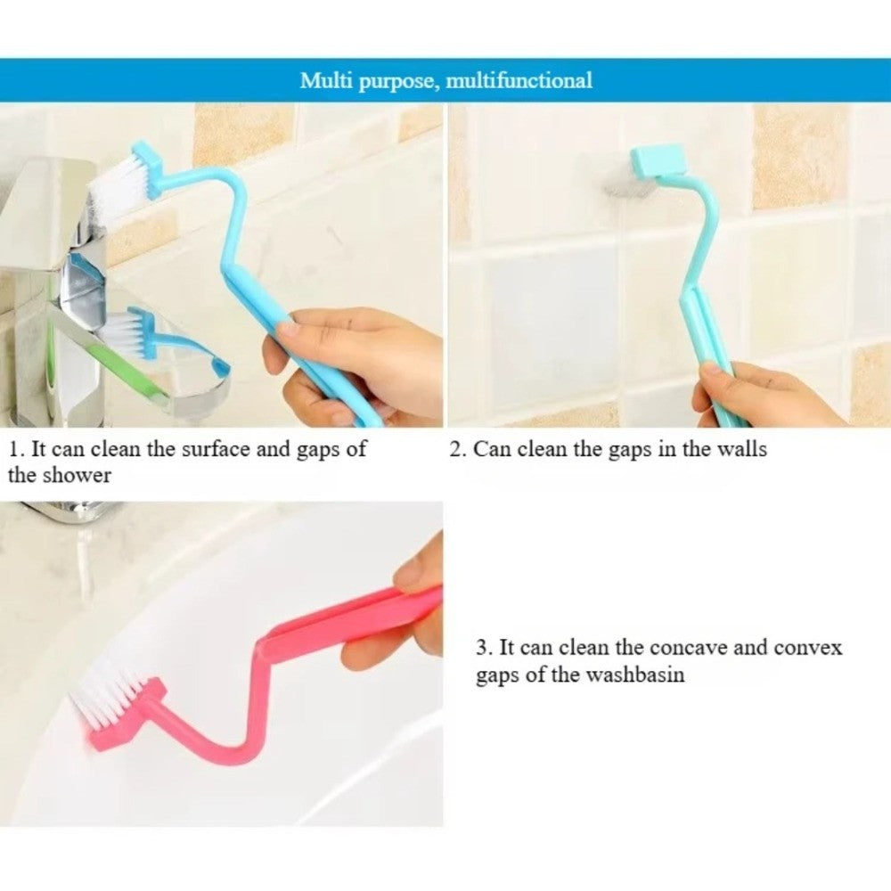 【READY STOCK】V-Shaped Toilet Brush | Deep Corner Cleaning Bathroom Scrubber | Gap Cleaner for Toilet Bowl V型马桶刷