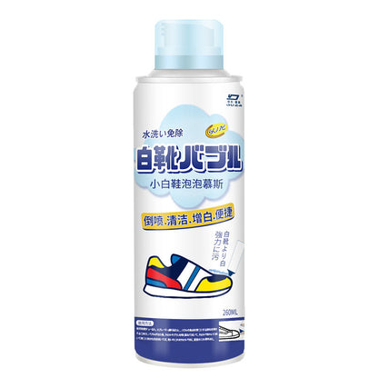 White Sneaker Foam Cleaner｜No Scrub, No Rinse Shoe Cleaning Mousse – For Sneakers, Canvas & Sports Shoes 小白鞋泡泡慕斯清洗剂
