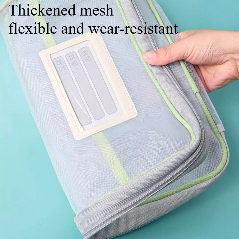 【READY STOCK】L-Type 3-Layer Document Organizer Folder | A4 Multi-Pocket File Holder L型拉链式三层科目分类袋