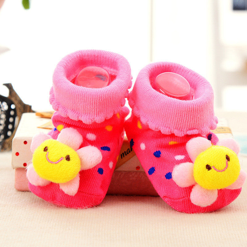 [Ready Stock] 3D Cartoon Anti-Skid Baby Socks – Non-Slip Soft Socks for Baby Cute Toddler Cotton Socks-KS083