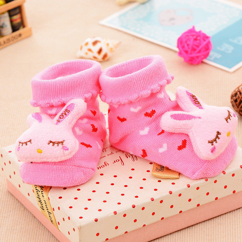 [Ready Stock] 3D Cartoon Anti-Skid Baby Socks – Non-Slip Soft Socks for Baby Cute Toddler Cotton Socks-KS083