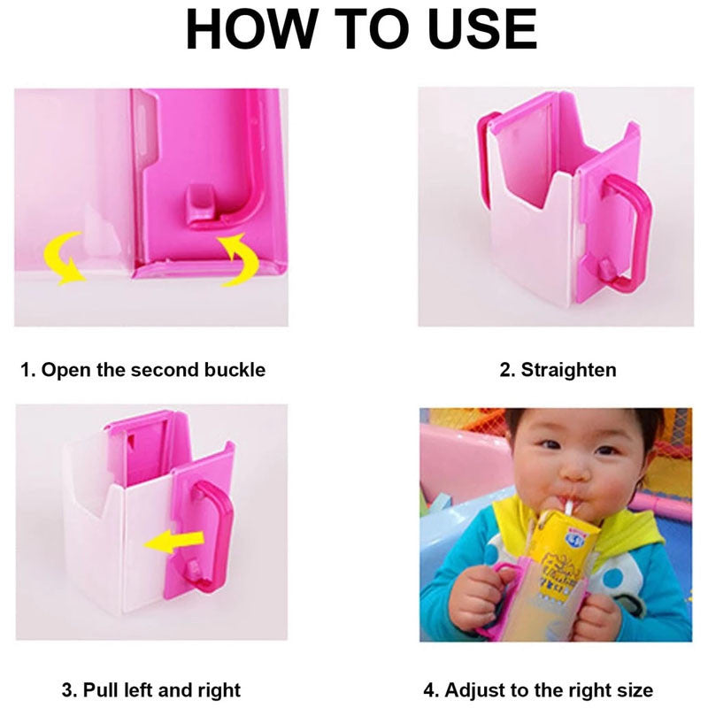 【READY STOCK】Kids Milk Carton Cup Holder Protective Box | Portable Anti-Squeeze Milk Box Storage 儿童牛奶杯托防挤压盒