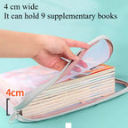 【READY STOCK】L-Type 3-Layer Document Organizer Folder | A4 Multi-Pocket File Holder L型拉链式三层科目分类袋