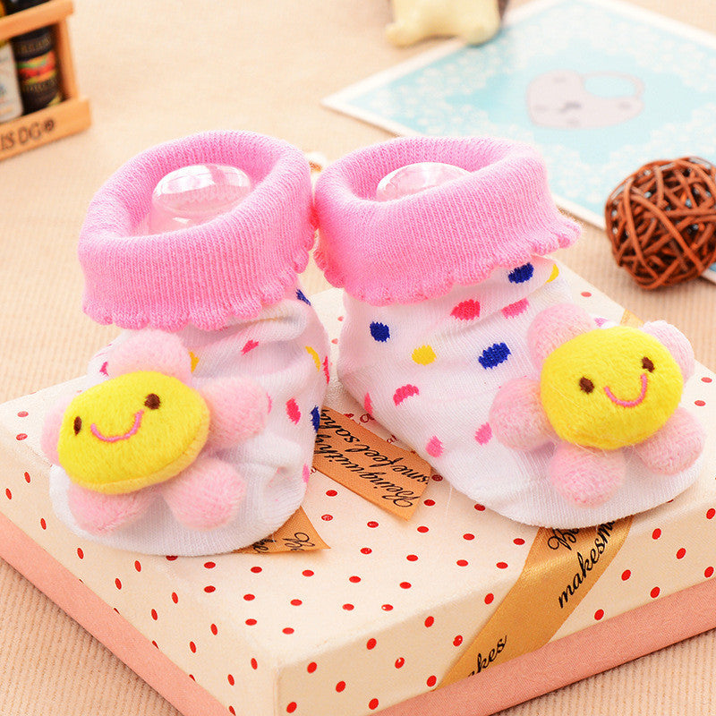 [Ready Stock] 3D Cartoon Anti-Skid Baby Socks – Non-Slip Soft Socks for Baby Cute Toddler Cotton Socks-KS083