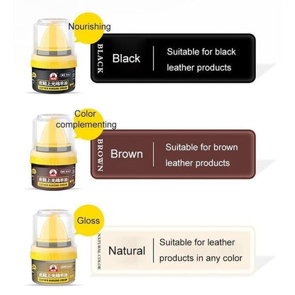 【READY STOCK】Leather Nursing Cream | Nourishing & Glossy Conditioner for Leather Shoes | Anti-Crack Shoe Oil 皮鞋上光绵羊油