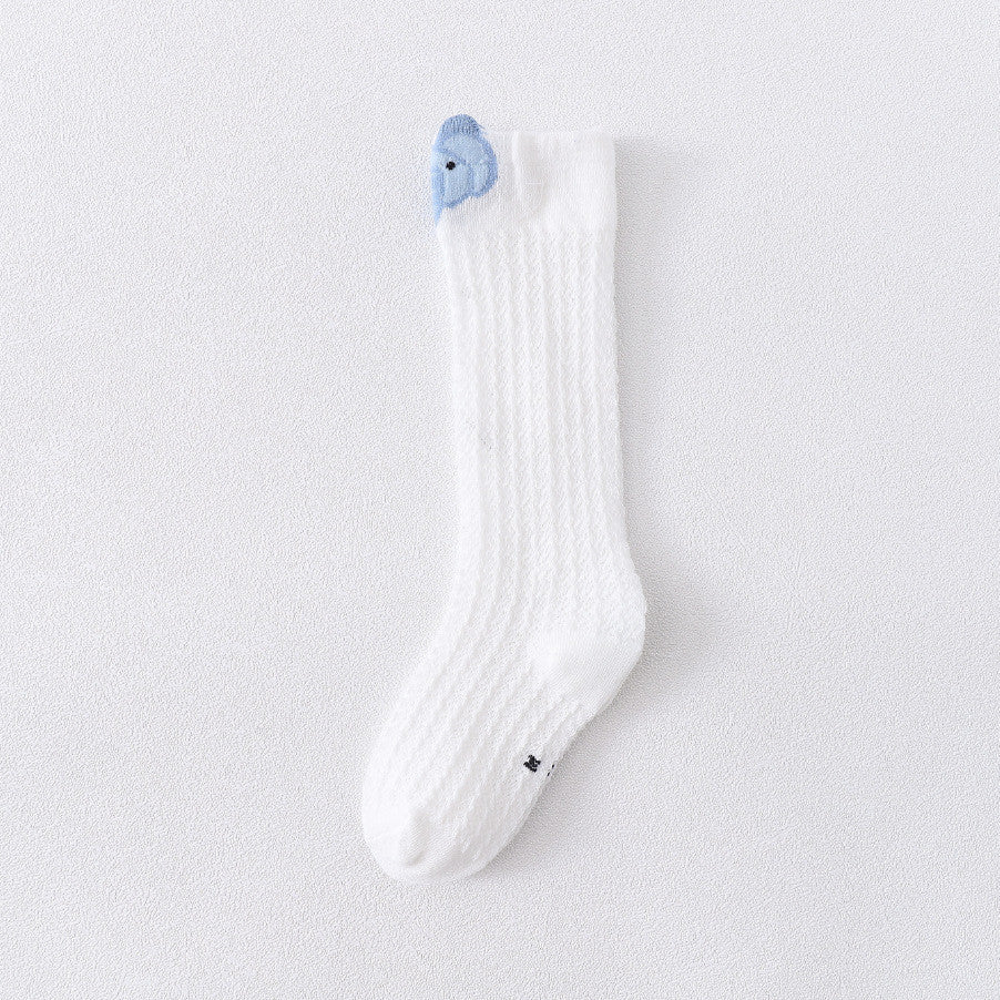 [Ready Stock] Baby Non-Slip Cotton Socks - Cartoon Animal Design Toddler Anti-Skid Walking Socks-KS082