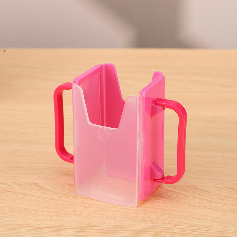 【READY STOCK】Kids Milk Carton Cup Holder Protective Box | Portable Anti-Squeeze Milk Box Storage 儿童牛奶杯托防挤压盒