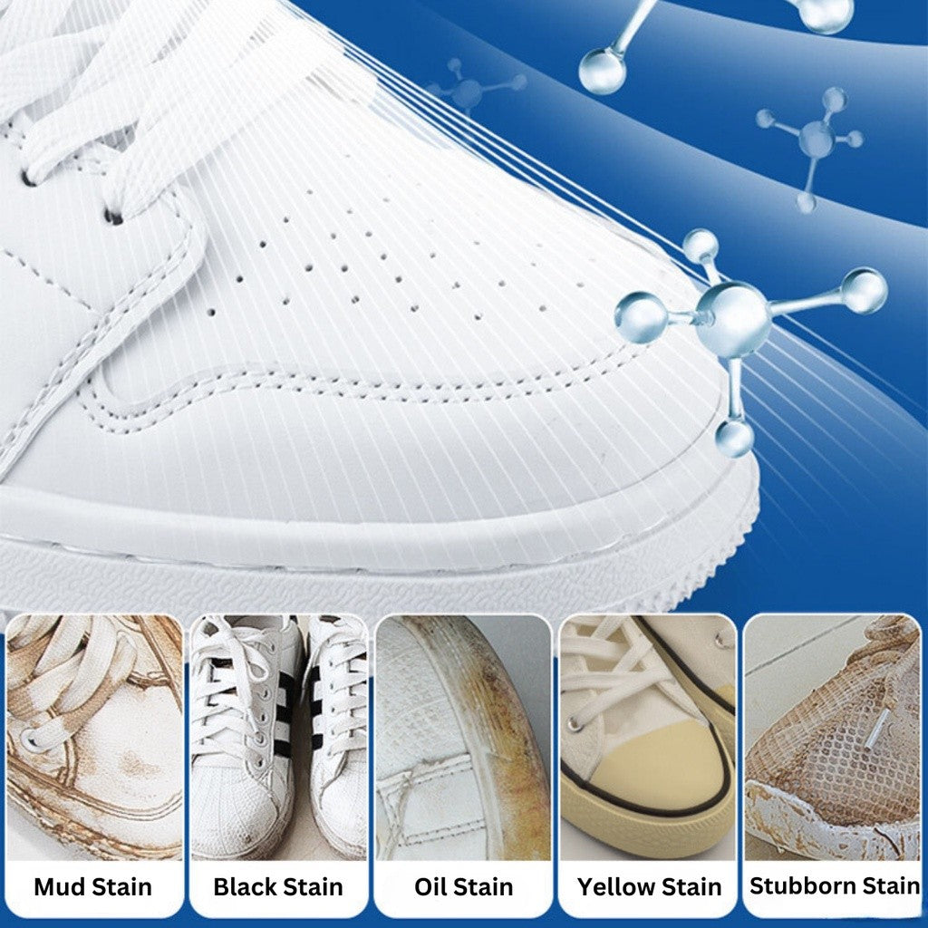 【READY STOCK】Pencuci Kasut Putih | White Shoe Cleaner | Shoe Cleaning Foam | Whitening & Stain Remover for Shoes 小白鞋清洗剂