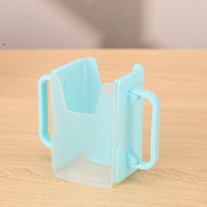 【READY STOCK】Kids Milk Carton Cup Holder Protective Box | Portable Anti-Squeeze Milk Box Storage 儿童牛奶杯托防挤压盒