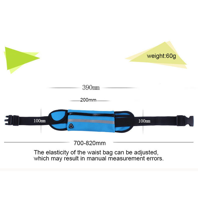 【READY STOCK】Sports Waist Bag | Waterproof Fanny Pack with Adjustable Strap | Fitness Jogging Belt for Phone & Keys 运动腰包