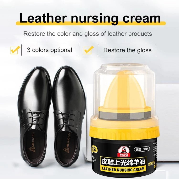 【READY STOCK】Leather Nursing Cream | Nourishing & Glossy Conditioner for Leather Shoes | Anti-Crack Shoe Oil 皮鞋上光绵羊油