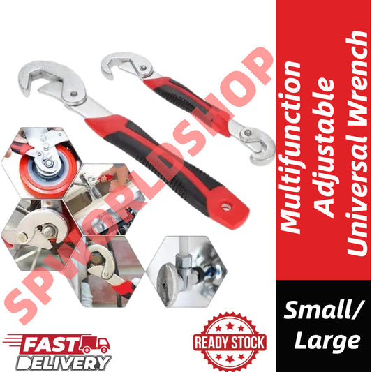 【READY STOCK】Multifunction Adjustable Universal Wrench | All-in-One Spanner Tool for Home DIY & Car Repair 多功能扳手