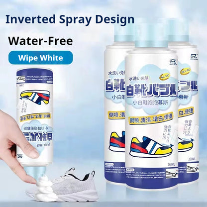 White Sneaker Foam Cleaner｜No Scrub, No Rinse Shoe Cleaning Mousse – For Sneakers, Canvas & Sports Shoes 小白鞋泡泡慕斯清洗剂