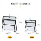 【READY STOCK】Waterproof Bathroom Hanging Storage Bag | Wall-Mounted Organizer Pouch | Shower Caddy with Hooks 浴室防水挂袋