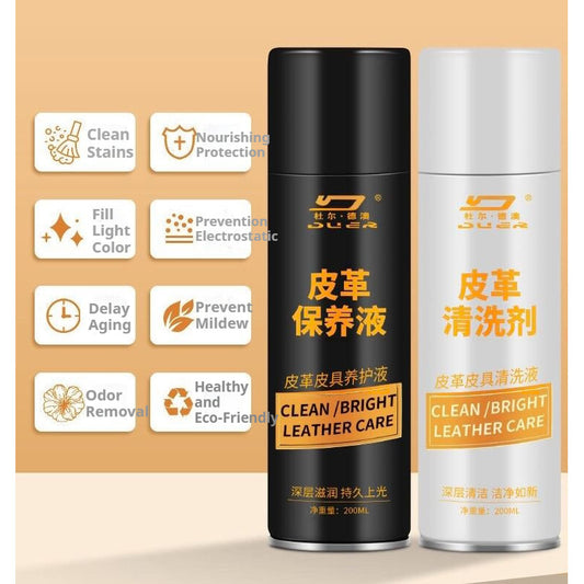 READY STOCK!!! Clean/Bright Leather Care | Powerful & Safe Formula | Nourishing & Restoring Formula 皮革清洗剂/皮革保养液
