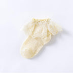 [Ready Stock] 0-3 Age Baby & Kids Lace Socks – Thin Cotton Breathable Ankle Socks for Girls-KS080