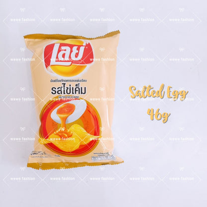 READY STOCK!!!Lay's Snack KFC Wingz Zabb🍗 Cheese Pizza /Salted Egg/Hot Chili Squid [46g/48g/50g] Original THAILAND